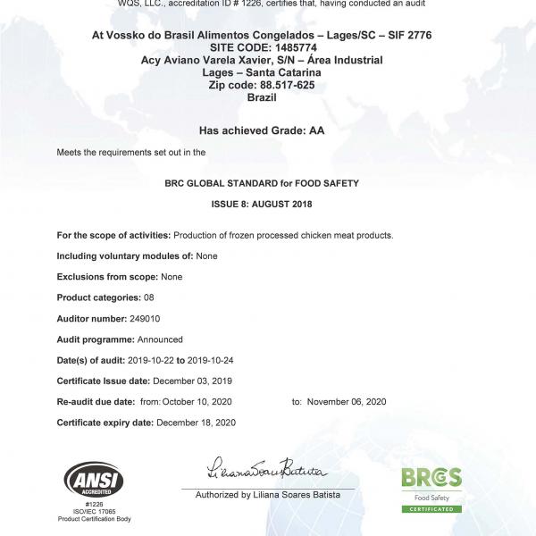 BRC Vossko Brasil